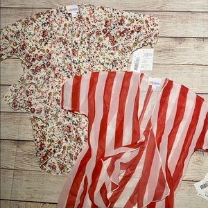 NWT Lularoe Bianka Kids Kimono Bundle Size 1.